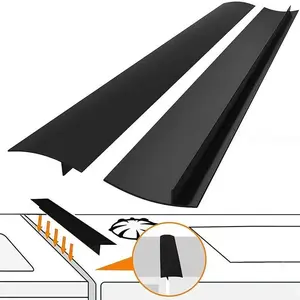 Silicone Gap Cover Kitchen Stove Counter Gaps Filler, Flexible Space Filler Food Grade Silicone Sealing Seal Strip, Durable and Easy to Clean