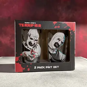 Terrifier: Art the Clown 16oz Pint Glass 2-Pack