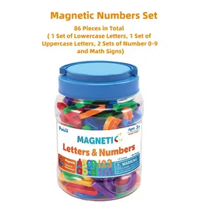 Magnetic Letter Number Mixed Pack Educational Kit, Math Learning Tools, Math Teaching Aid, Learning Alphabet and Numbers for Kids, Durable Magnetic Letters Numbers Set, Learning Materials