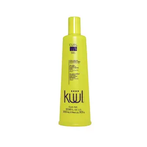KUUL CURL ME Curly Hair Gel Define Curls Medium Hold 10.1 Oz Amino Acid Hair Styling Clear Haircare