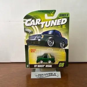 Red Wheels '87 Buick Regal Diecast Metal Series 8 Lowriders Car Tuned Model Toy