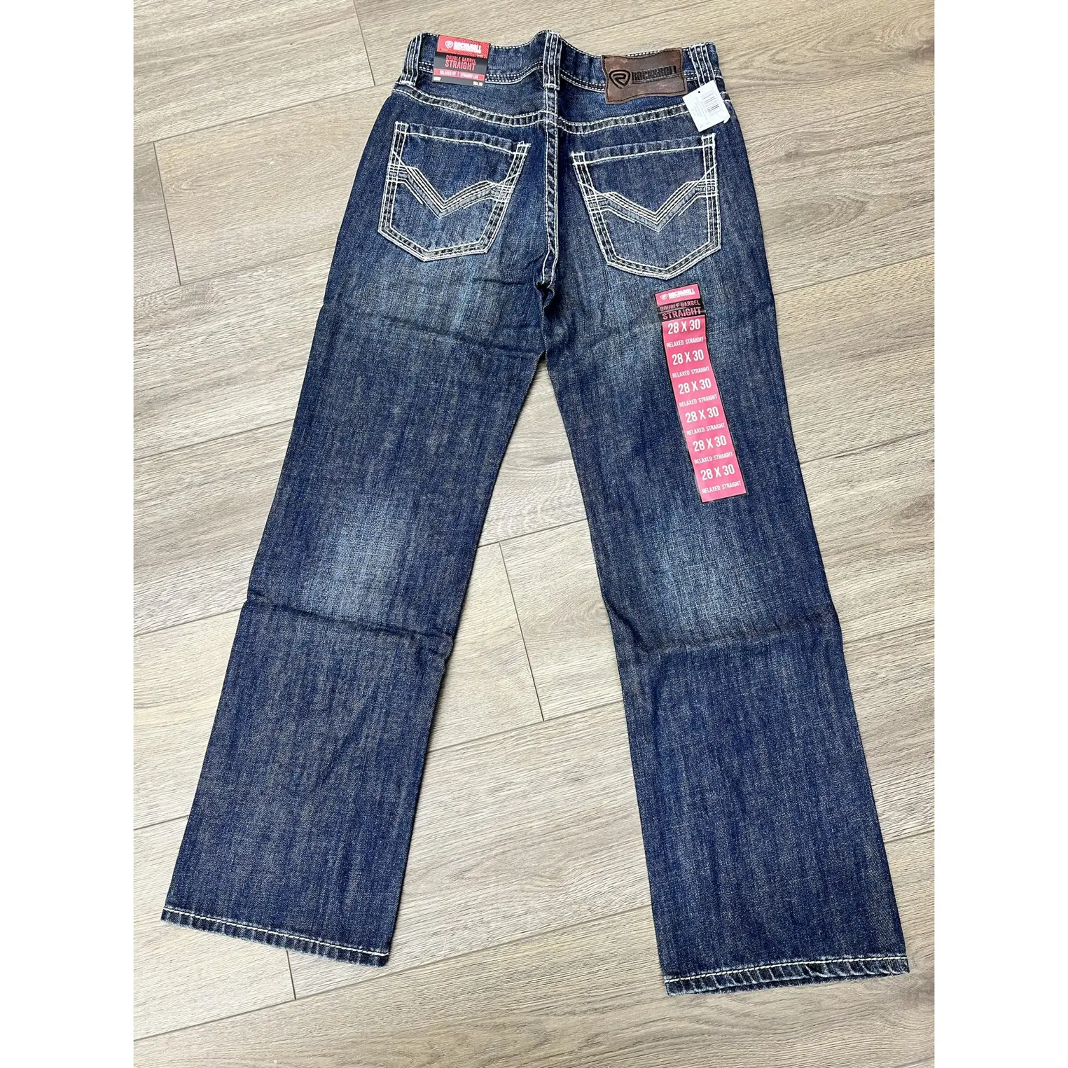 Rock and roll Reised Denim R13Q EMB Double Barrel Jeans