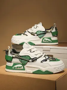 Students' Chunky Skate Shoes Platform Sneakers | Air-Cushioned Sportswear | Couples Casual Footwear