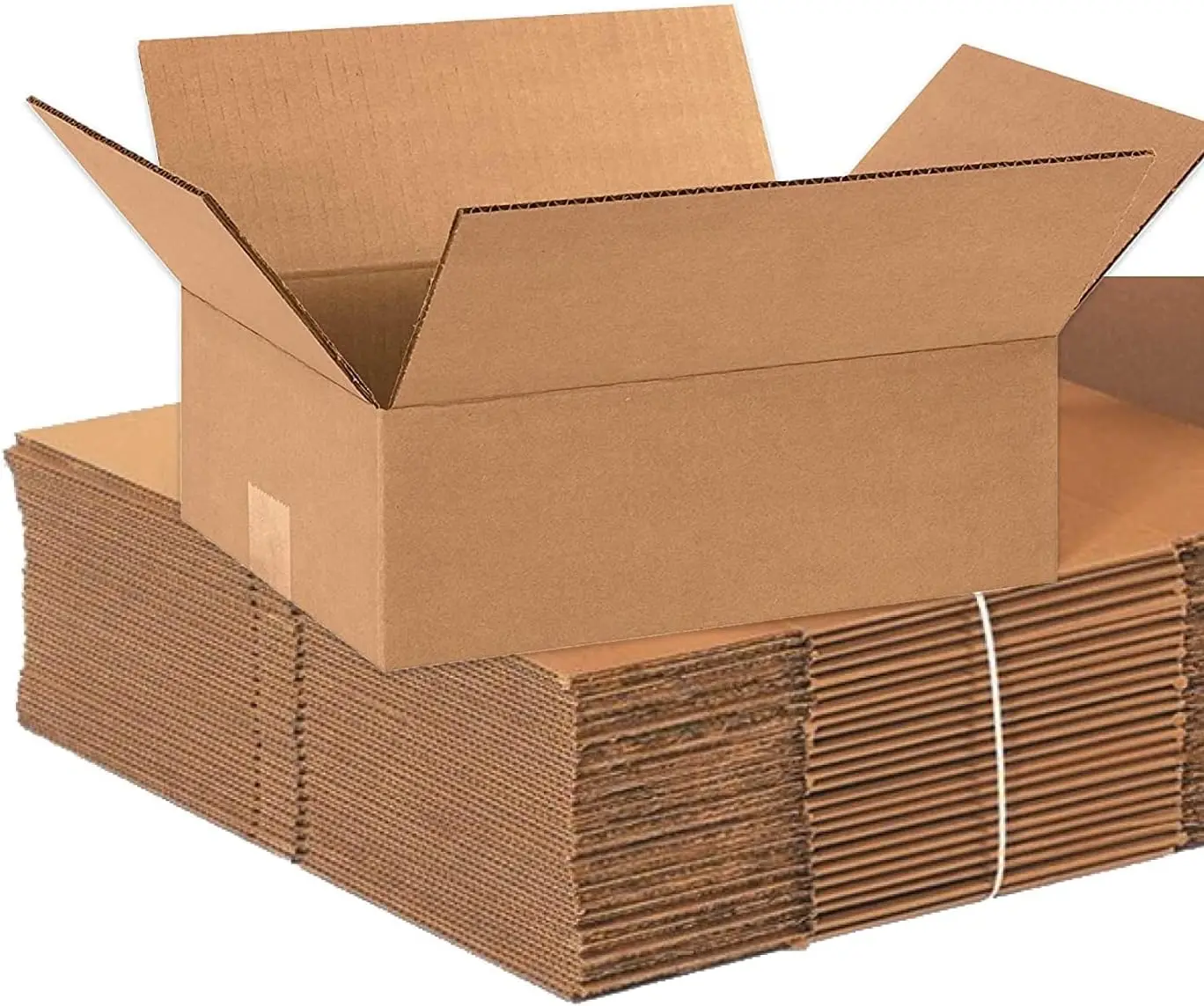 Heavy Duty Single Wall Corrugated Cardboard Boxes, 12"L x 9"W x 4"H, 25-Pack - Recyclable, Easy Assembly Office Postal Supplies for Small Businesses’ Mailing, Storage