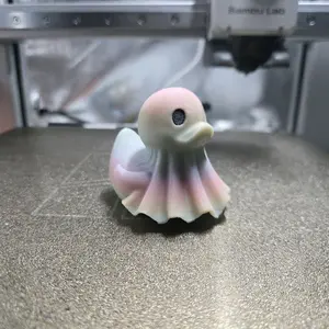 Glow in the dark rainbow ghost duck
