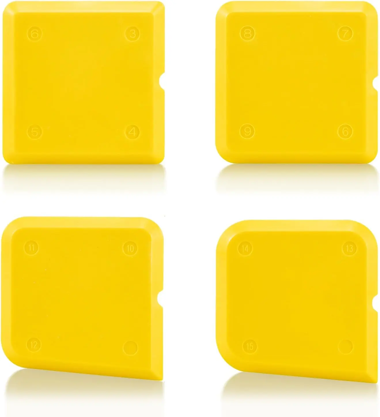 4Piece Caulk Kit - Sealant Silicone Finishing Tools for Grout & Sealing