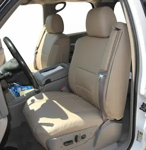 For Chevy Silverado seat covers - 2003~2006, IGGEE Premium Leatherette, 2 Front seats, 2 Armrest covers, Original fit