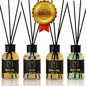 Best Reed Diffuser Set 110 ML Aromatherapy Diffuser with Sticks - Calming Home Fragrance Air Diffuser for Bathroom, Living Room & Office - Gift Scented Oil