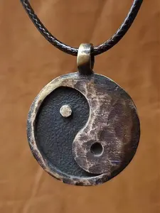 Fortune Pendant Necklace, Chinese Style Good Luck Jewelry, Taoist Tai Chi Necklace, Perfect Gift for Friends and Family, Wearable Jewellery