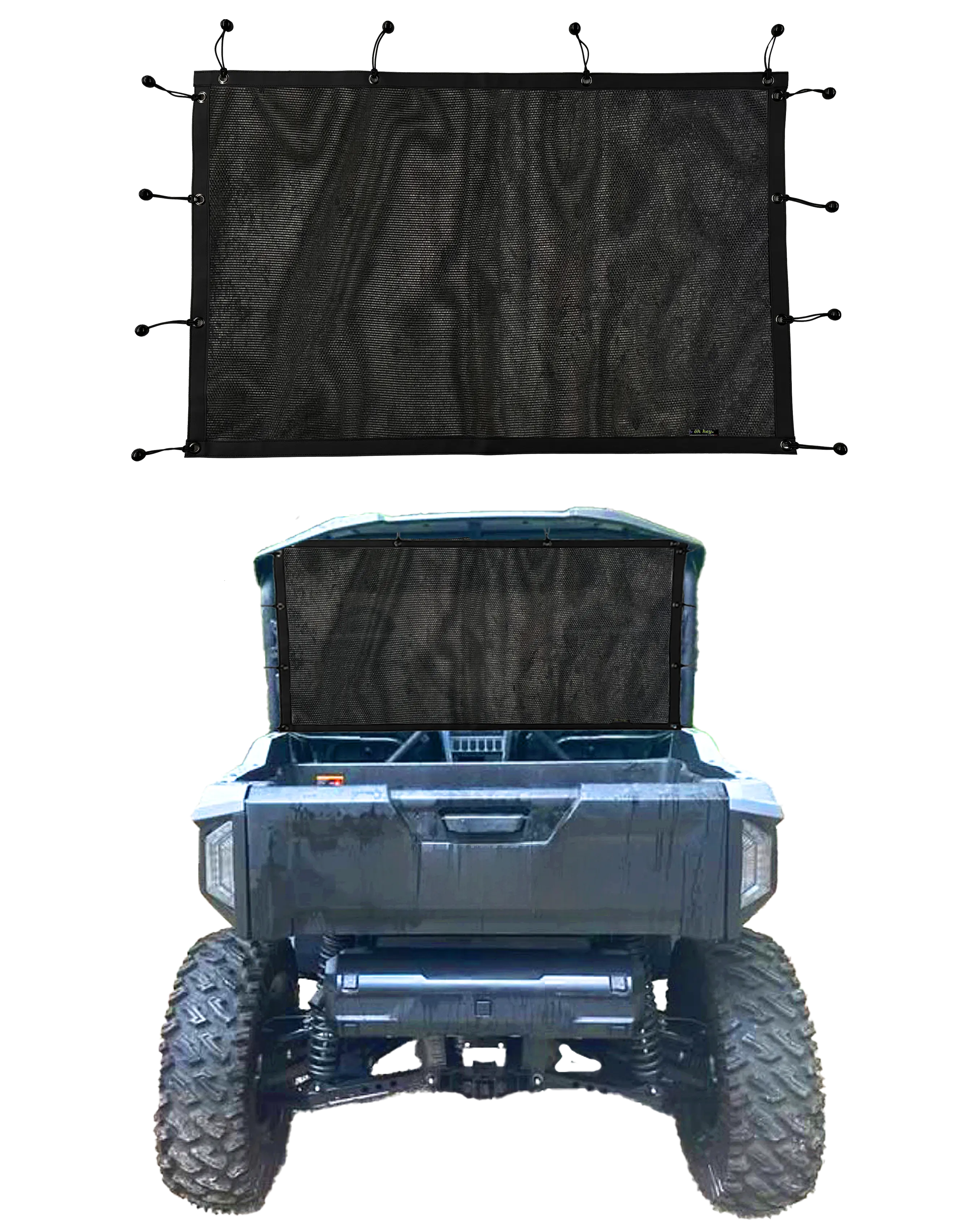 oh hey Powersports Rear Dustscreen and UV Screen for Yamaha Wolverine RMAX 2 and 4 seater