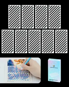Foreveryoung Diamond Painting Zigzag Rulers – 9 PCS Diamond Art Tools and Accessories for Beginners, Fits Square Kits for Adults, Keeps Drills Aligned