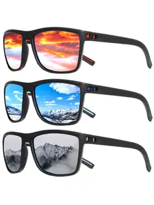 1/3 Pairs Styling PC Material Sunglasses for Everyday Use, Cool Polarized Glasses, Square Frames Lightweight Sunglasses for Sports with UV Protection, Travel Accessories, Sunglasses for Women & Men, Gifts for Wife