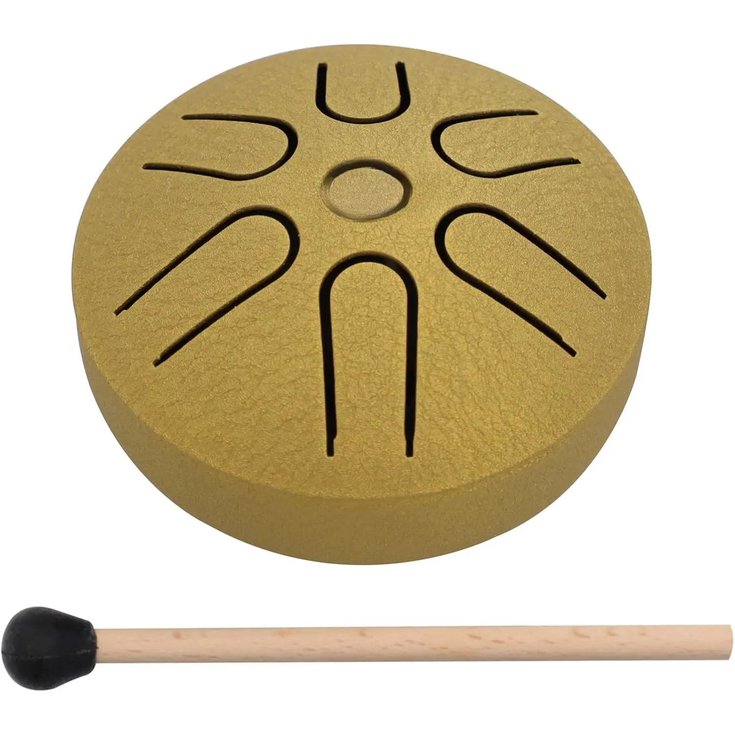 Pocket  Steel Tongue Drum, 3 Inches (8cm) 6 Tones A- Handpan  Drum, Mini Hand Drum Pentatonic Scale Percussion Instrument.