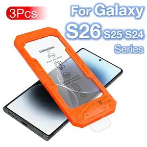 3-Pack Tempered Glass Screen Protector for Samsung Galaxy S26 Ultra/s25 Ultra/s24 Ultra/s26 Plus/s25+/s24plus S25 Edge, Ultrasonic Fingerprint Removal, Phone Screen Protectors