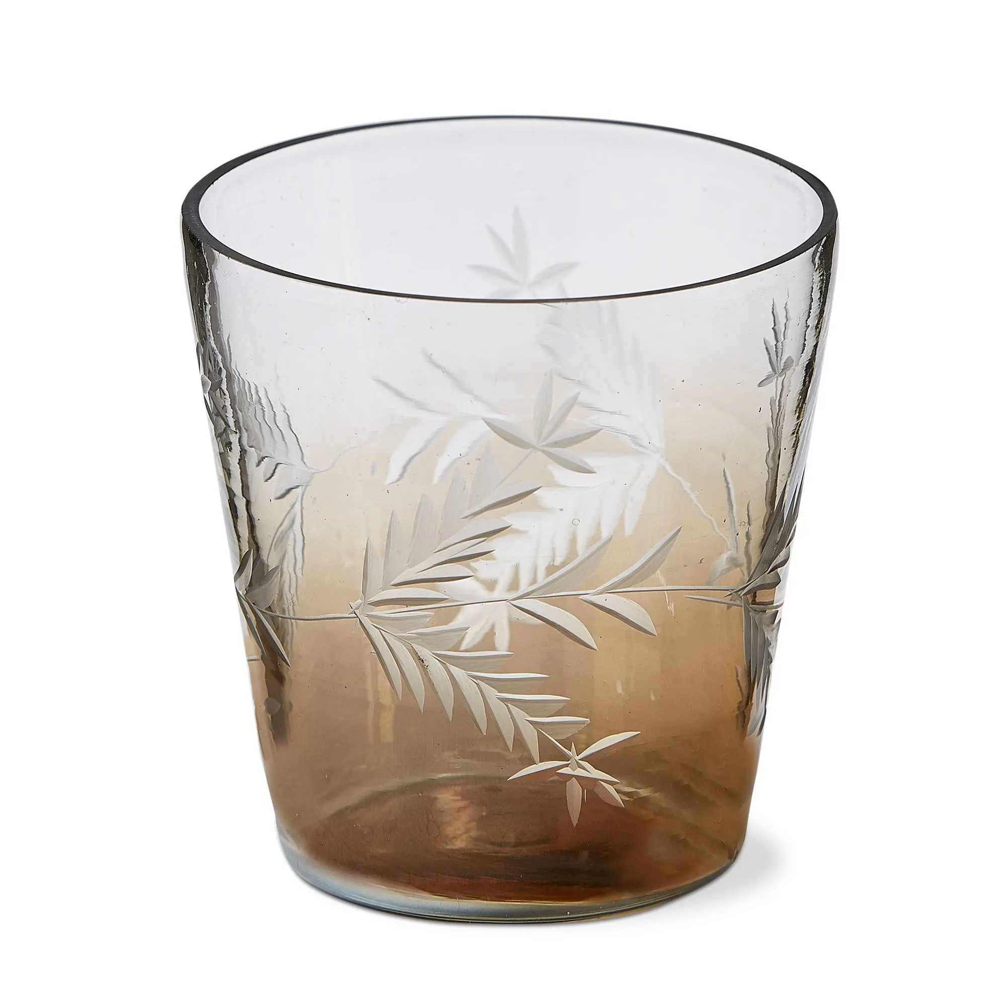 Ombre Handcut Leaf Tealight Holder - Bronze