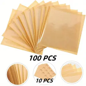 100PCS Paper Bakery Bags with Seal,Heat Sealable & Grease Resistant To Go Bake Sale Sleeves for Treat, Donut, Cake Slice, Scone, Brownie