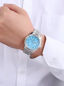 A classic men's business round dial Quartz Wristwatch with date display, Analog Watch, stylish and durable, comes with a box, perfect as a premium gift watch for men