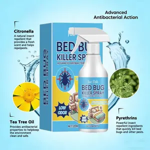 Bed Bug Spray Solution, Quick-Acting Non-Toxic for Kids & Pets, No Cleanup Required, Effective Bed Bug Killer, Fast Acting Formula