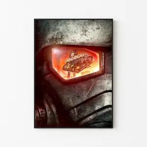 [New Gaming Decor - Sale Up To 40%] [Unframe] Fallout New Vegas Through the Visor Poster, First-Person RPG Wall Art, Post-Apocalyptic Artwork, Gaming Room Decor, Collector Gift