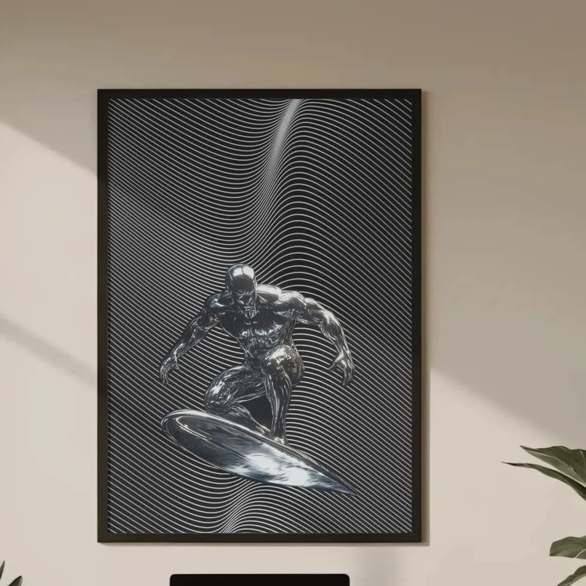 Silver Surfer – MarveI Cosmic Unframed Poster, Galactic Superhero Wall Art, Space Comic Print, Futuristic Hero Decor