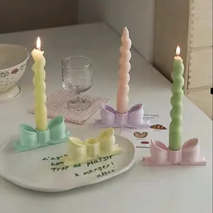 Bow candle holder
