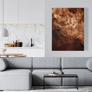 Pictorem C1RC36482FYDIE 36 x 48 in. The Dark Patch - Brown Canvas Wall Art for Home Decor