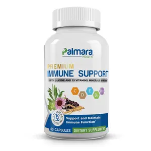 16-in-1 Immune Support -  Award-Winning Blend of Vitamins C, D, E, B6, B12, Zinc, Selenium, and Herbal Extracts – 60 Vegan Capsules | Palmara Health