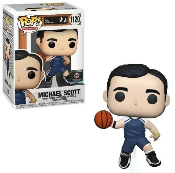 Funko The Office Michael Scott Basketball Vinyl Figure #1120 - Chalice Exclusive Collectible with Unique Numbering