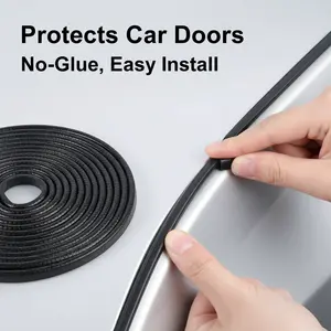 16.4Ft Car Door Edge Guard – No-Glue Rubber Protective Strip for Car, Truck, SUV, ATV, Black man gift