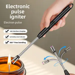 Creative Pulse Lighter, Hose Outdoor Igniter, Kitchen Gas Stove Natural Gas Electronic Rechargeable Igniter fire