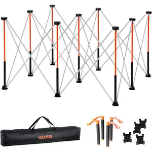 VEVOR Portable Folding Workstand, 4.16x 2.18 ft Collapsible Workbench, 2500 lbs Weight Capacity, No Assembly Foldable Work Stand with Storage Bag, Table Top NOT Included, for Garage Workshop OutdoorVEVOR Super Brand Day