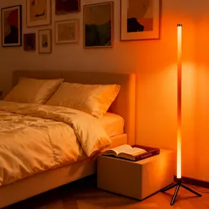 Smart RGB Floor Lamp, Adjustable RGB Lighting, Music Sync & 20 Dynamic Modes, Modern Ambiance Lighting, Ideal for Living Room, Bedroom, Game Room, Party Decor