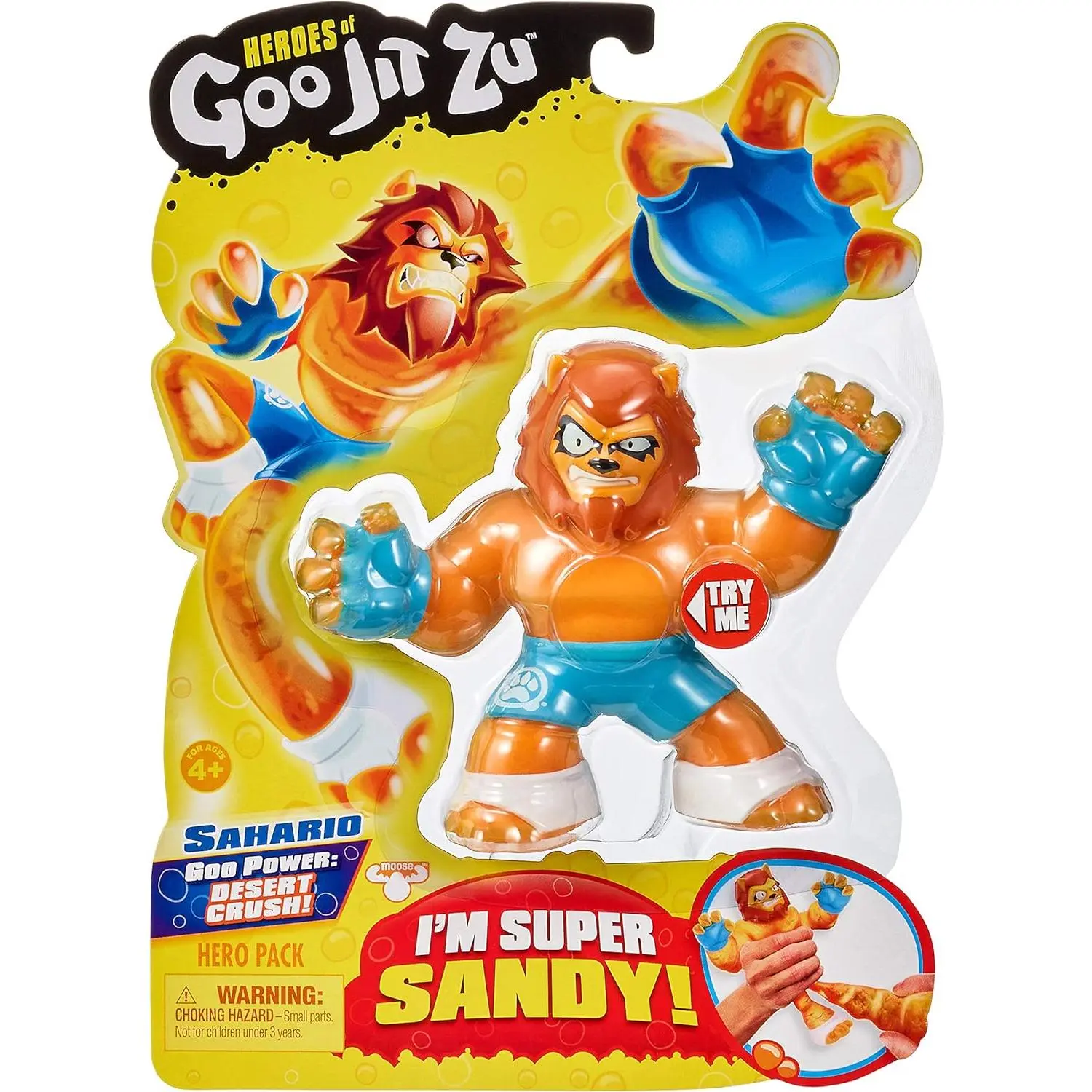 Heroes of Goo Jit Zu - Single Sandy Lion Action Figure, Sahario
