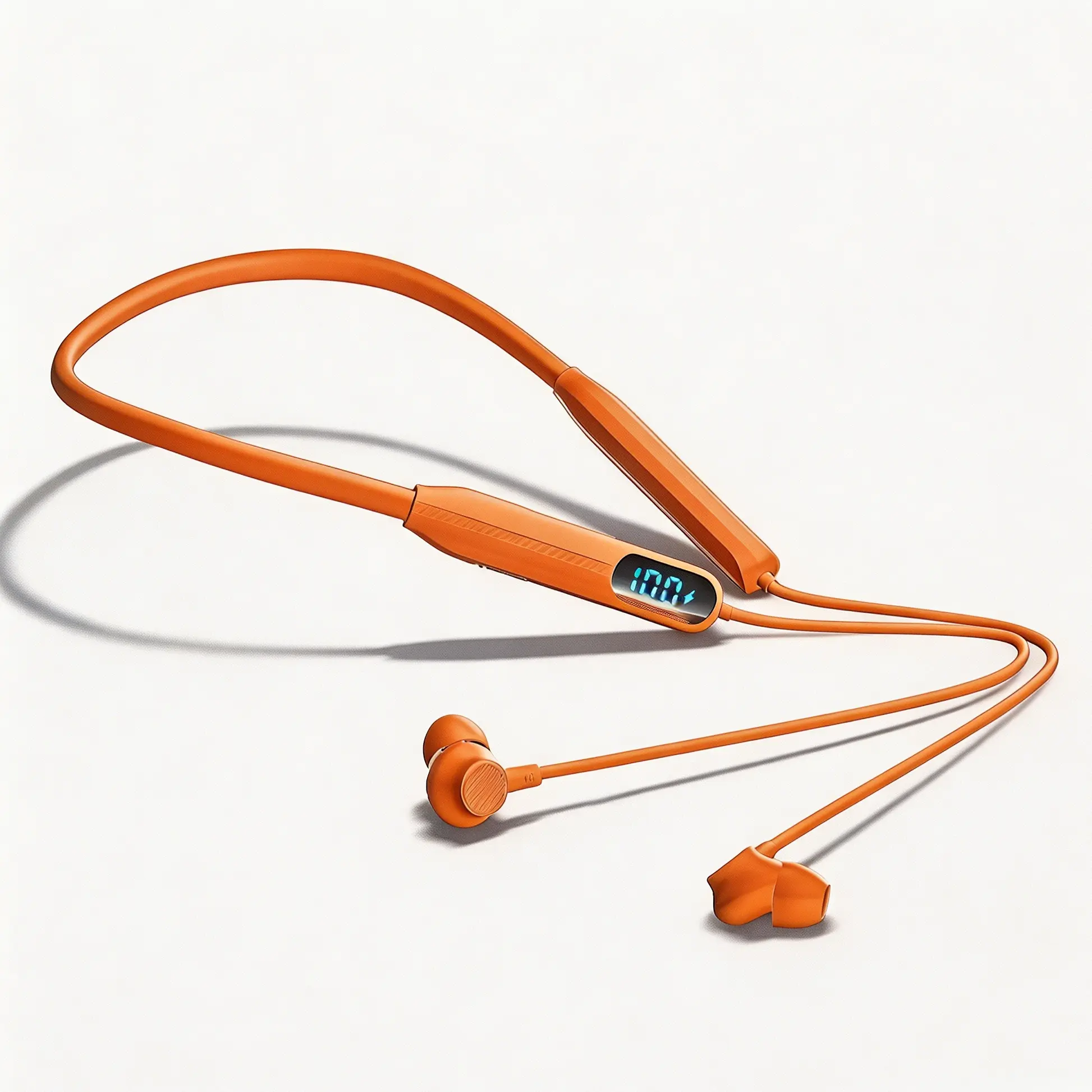 In-Ear Bluetooth Neckband Earphones - 38ms Low Latency Gaming Headset with IPX5 Waterproof, TF Card Slot MP3 Player, Silicone Cable, ENC ANC, Smart Voice Assistant, Wired Connection, Game Console Compatibility, Long-Lasting Batteries for Sports, Office
