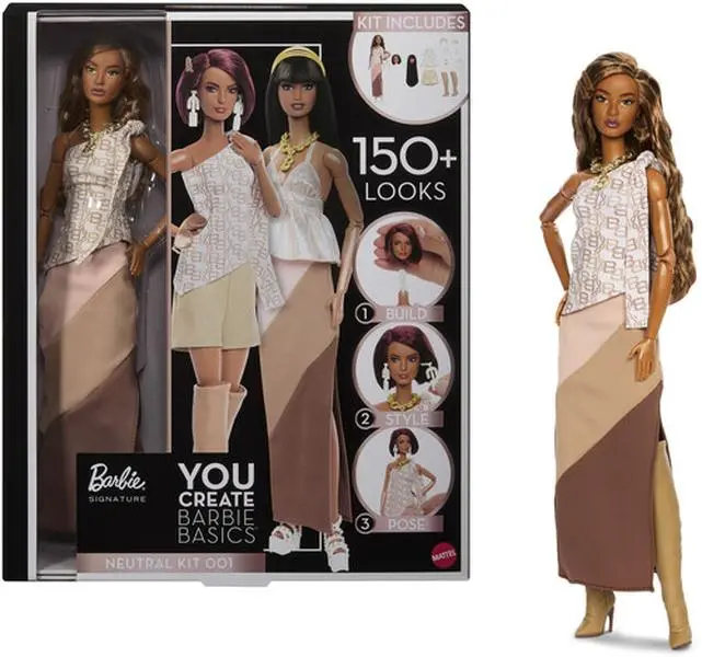 Barbie Signature You Create Barbie Basics Neutral Kit 001  [COLLECTIBLES] Paper Doll, Collectible