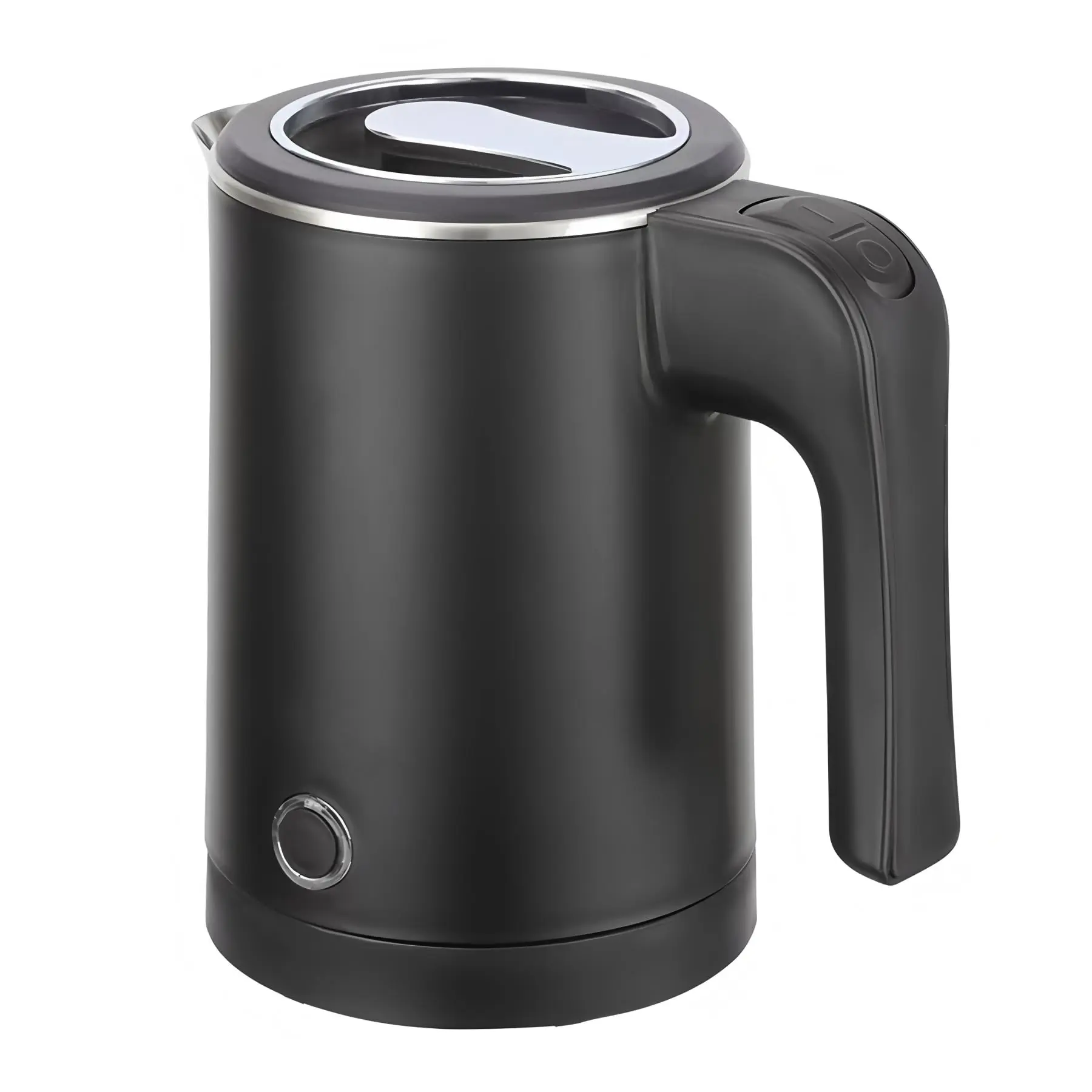0.5l Small Portable Electric Tea Kettle Stainless Steel  Travel Mini Coffee Hot Water Boiler Heater For Business Trip Camping Office (black)