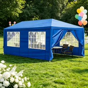 Outdoor Canopy 10 x 10/30ft, Party Tents with 0/5/7/8 Removable Sidewalls, Gazebo Shelter for Parties, Outside Waterproof Wedding Canopies