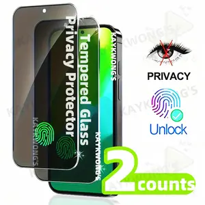 KAYKWONG'S 2 Counts Privacy Protection Tempered Glass Screen Protector, Compatible with Google Pixel 10/9/8/7/6/5 Series, Smooth Touch, 9h Hardness, Full Coverage, Phone Screen Protectors