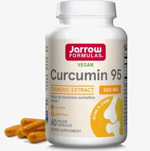 Jarrow Formulas Curcumin 95 Supplement - Turmeric Extract Supplement, 500 mg for Antioxidant & Joint Support, 60 Capsules