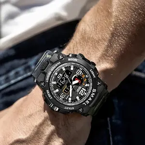 SMAEL New Mens Watches Military Waterproof Top Brand Luxury Men Sport Watch LED Digital