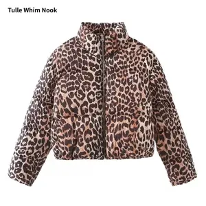 Leopard Print Puffy Jacket