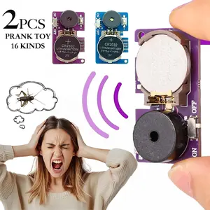 Funny Noise Maker Set, New Prank Cricket Noise Device with 16 Sounds, Hidden Noise Generator for Jokes Gifts School Friends Party