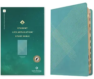 NLT Student Life Application Study Bible, Filament Enabled (Leatherlike, Teal Blue Striped, Indexed, Red Letter) -- New Living Translation - Bible