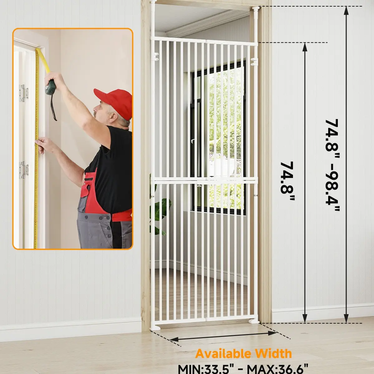 M ( 33.4-35.8 in Width)