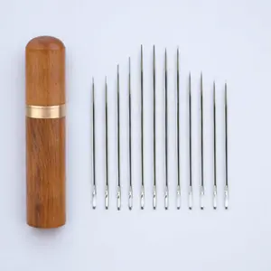 Stainless Steel Sewing Needle Set, Multifunctional Sewing Tool Combination, Sewing Supplies, Embroidery Needle Crafts Kit, Wear-resistant & Anti-corrosion Precision Piercing Needle Set