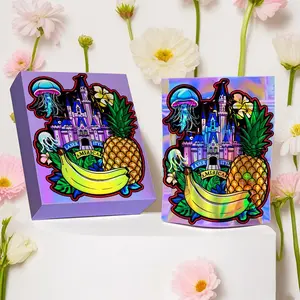 Laser Stand Up Pouch with Zipper Lock, 10/20/40pcs Laser Holographic Stand Up Pouch & Gift Box, U-shaped Resealable Opening Gift Wrapping Supplies