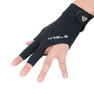 Left Hand Snooker Glove, 1 Count Non-slip 3 Finger Billiards Glove, Professional Sport Billiards & Snooker Accessories For Men & Women