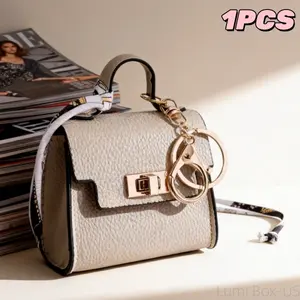 1-Piece Mini Bag Charm Set PVC waterproof material Ideal for travel, outdoor adventures, and organization Accessorize bags, car keys, lipstick, jewelry, Bluetooth earbuds, and coins