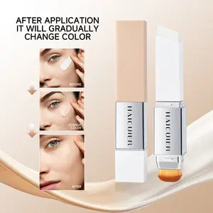 2-in-1 Color-Changing Foundation Stick Lightweight, Flawless Complexion, Moisturizing and Wear-Free Powder-Free Lightweight Foundation