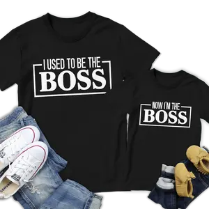 I'm The Boss Father and Son Matching Shirts, Fathers Day Gift for Dad, Fathers Day Shirt Dad and Son, Gift for Husband Cotton Soft Casual Clothing